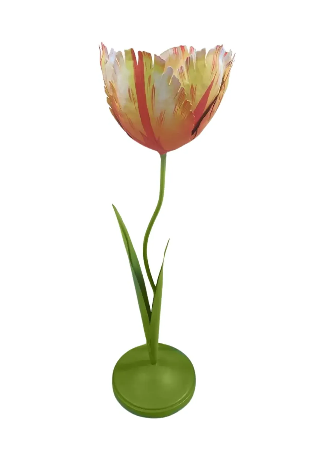 Dahlia Sunset Tulip Candleholder - Tole product
