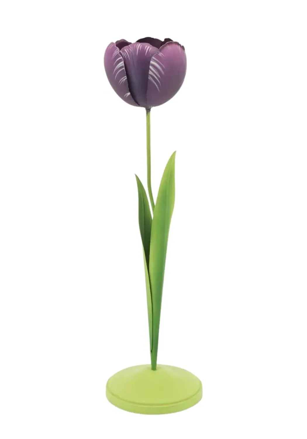 Dahlia Tulip Candleholder - Purple, Tole product