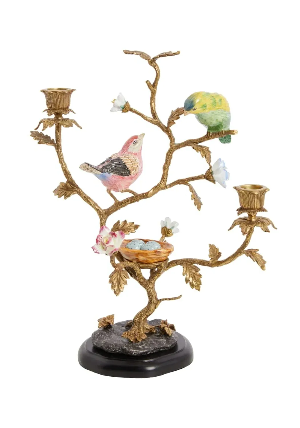 Duo Bird Candle Holder - Multi, Porcelain image
