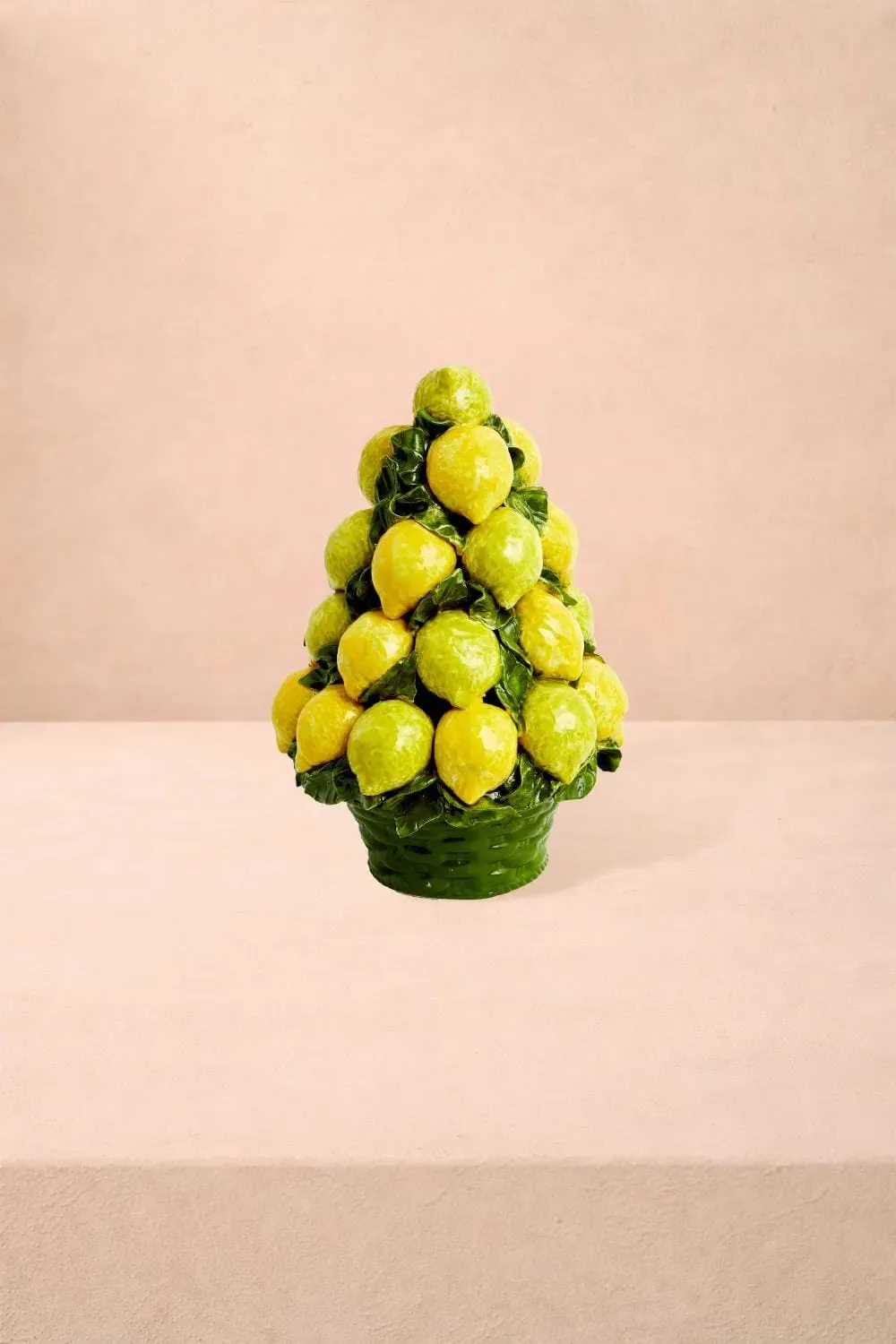 Italian Mid-Century Ceramic Lemon Basket - Yellow product