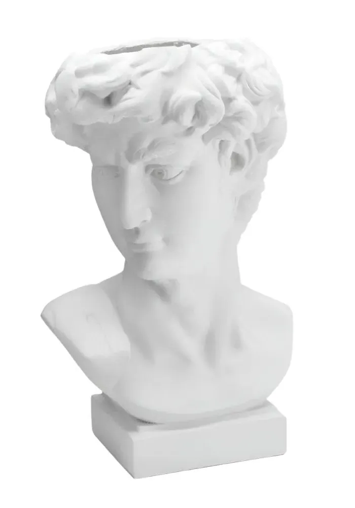 Oversized Bust Sculpture - White image