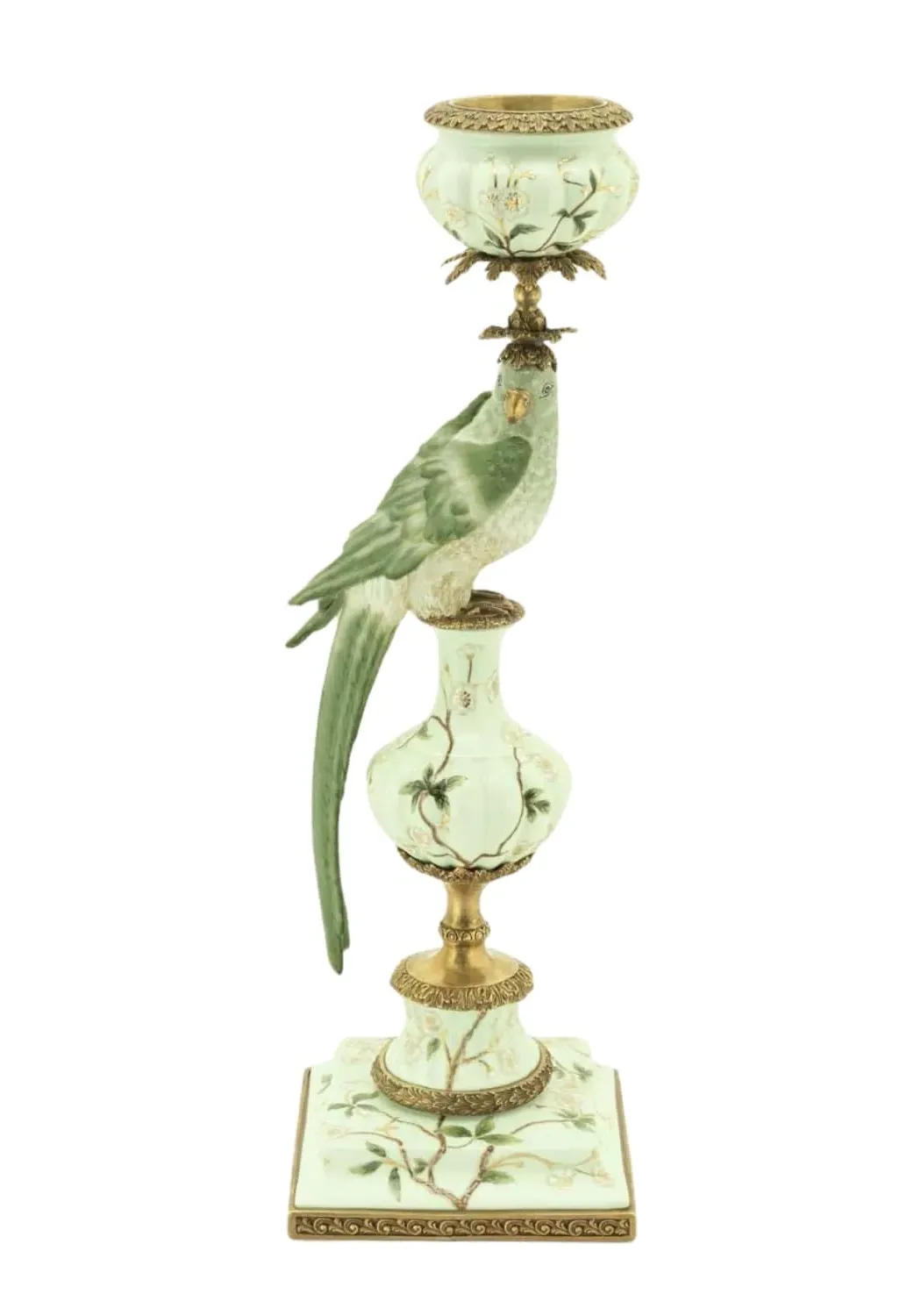 Songbird Taper Candleholder Right - Green