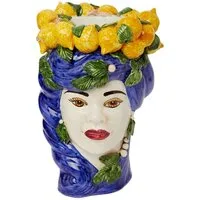 Woman Head Bust Vase - Multi, Ceramic alternate view
