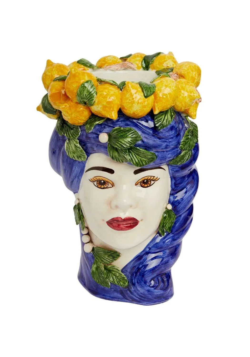 Woman Head Bust Vase - Multi, Ceramic image