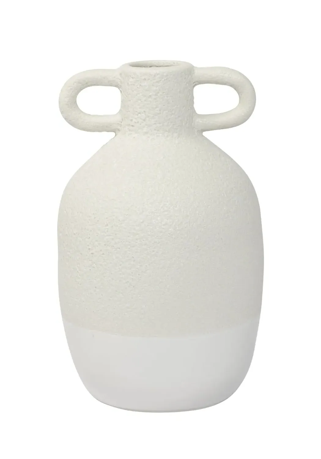 Amphora Vase with Handles - White, Ceramic