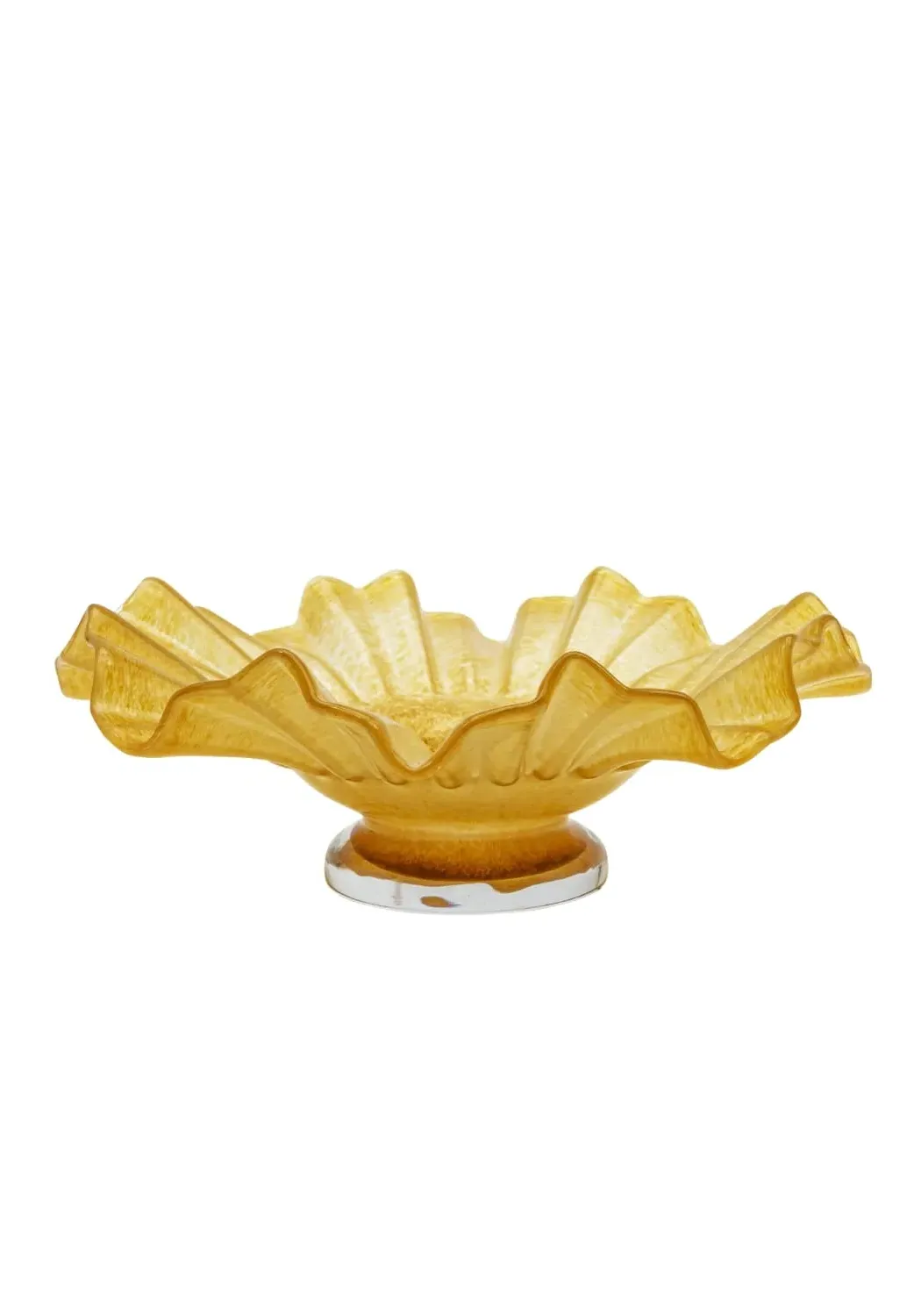 Sunburst Glass Bowl - Amber image