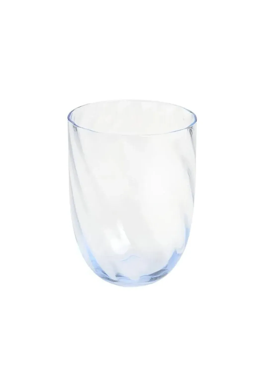 6-Piece Tumbler Set Swirl Design - Blue Glass image