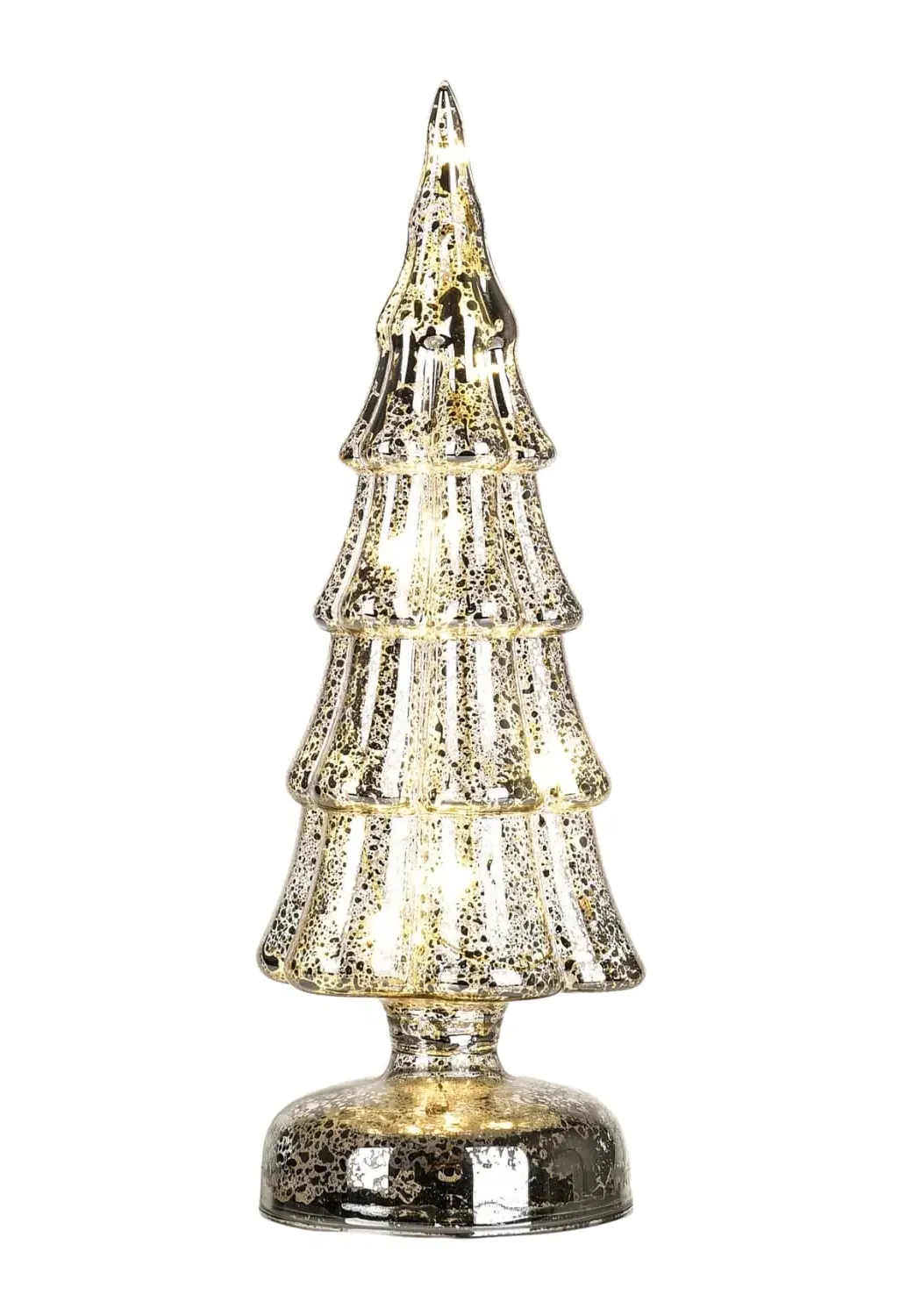 Crystal Pine Tree Sculpture - Clear, Glass image