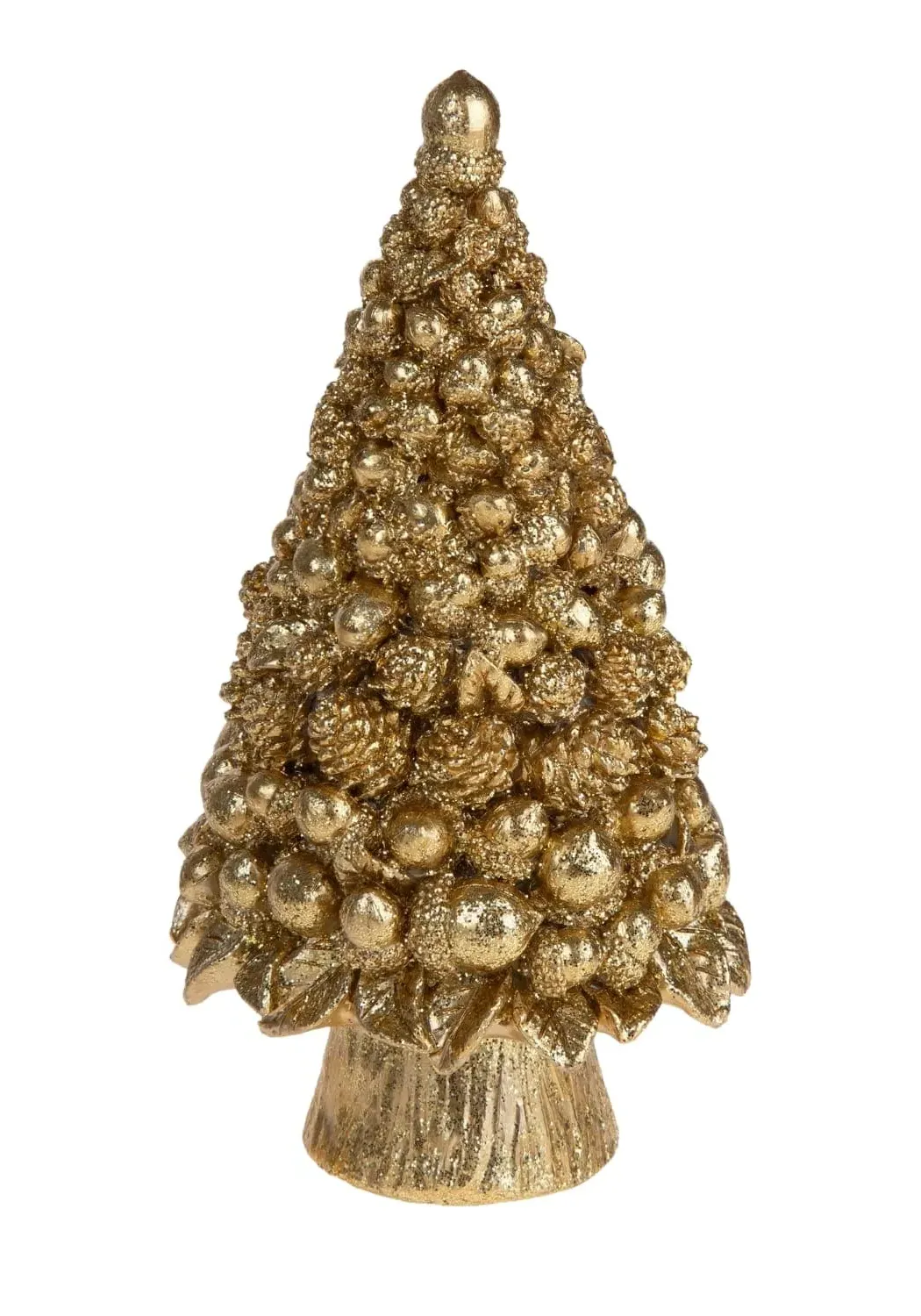 Mini Ornament Tree with Base - Gold