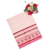 Rose Print Tablecloth - Pink, Cotton alternate view