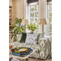 Striped Cushion Cover - Green alternate view