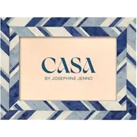 Geometric Photo Frame 6x4" - Blue alternate view