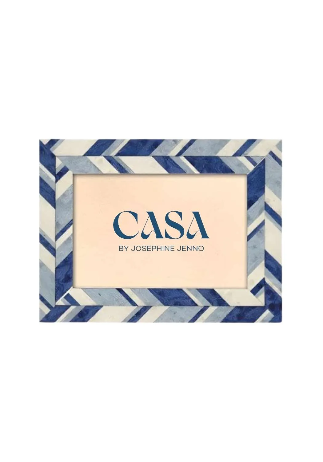 Geometric Photo Frame 6x4" - Blue product