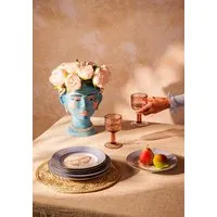 4-Piece Side Plate Set Butterfly - Blue, Lace alternate view