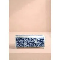 Delft Rectangle Tulipiere Vase - Blue, Ceramic alternate view