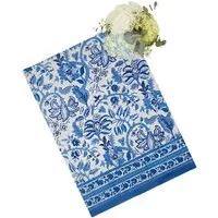 From Jaipur with Love Tablecloth - Blue, White alternate view