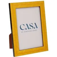 Gambara Marquetry Photo Frame 6x4" - Yellow, Wood alternate view