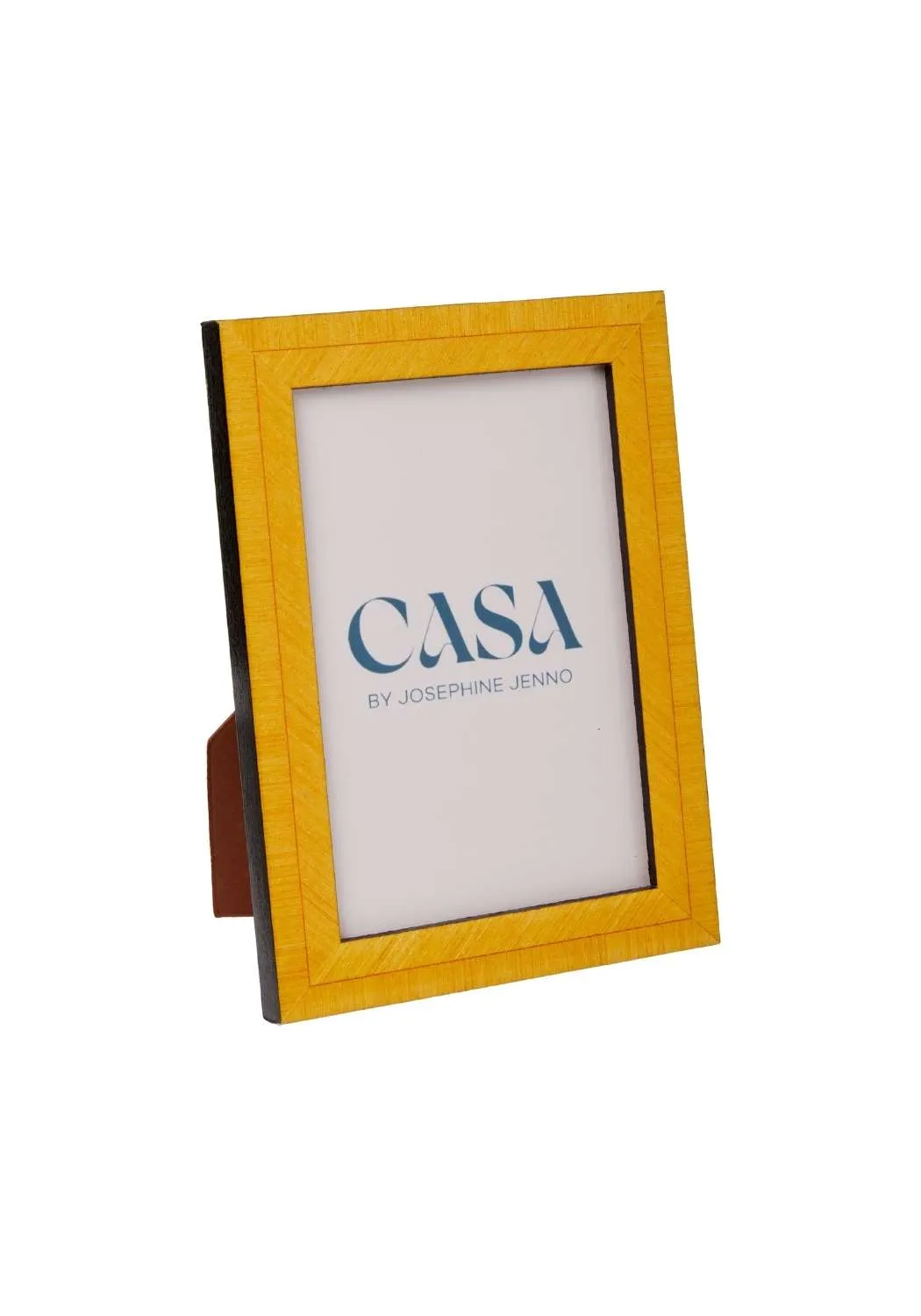 Gambara Marquetry Photo Frame 6x4" - Yellow, Wood product