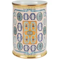 Porcelain Vessel with Gold Accents - Multi alternate view