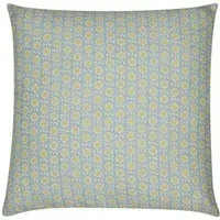 Cushion Cover with Floral Pattern - Green alternate view
