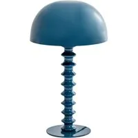 Ribbed Table Lamp with Dome Shade - Indigo alternate view