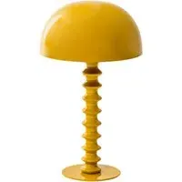 Ribbed Table Lamp with Twisted Stem - Mustard alternate view