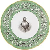 4-Piece Dessert Plate Set - Green, Ceramic alternate view