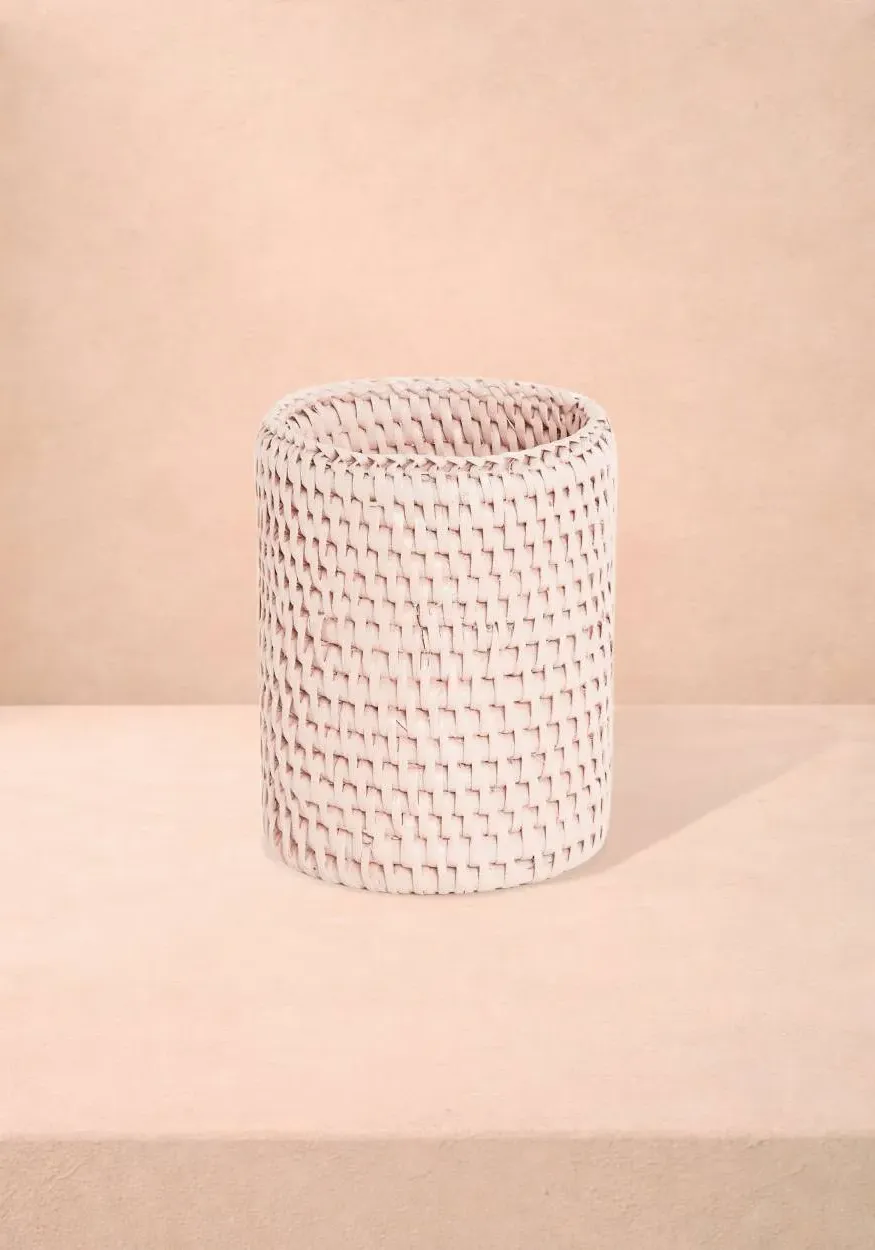 Rattan Bottle Holder - Pink product