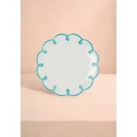 Scalloped Dessert Plates Set of 4 - Blue alternate view