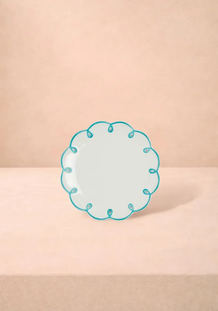 Scalloped Side Plates Set of 4 - Sky Blue product