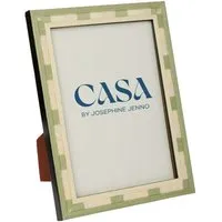 Valduga Marquetry 6x4 Photo Frame - Green alternate view