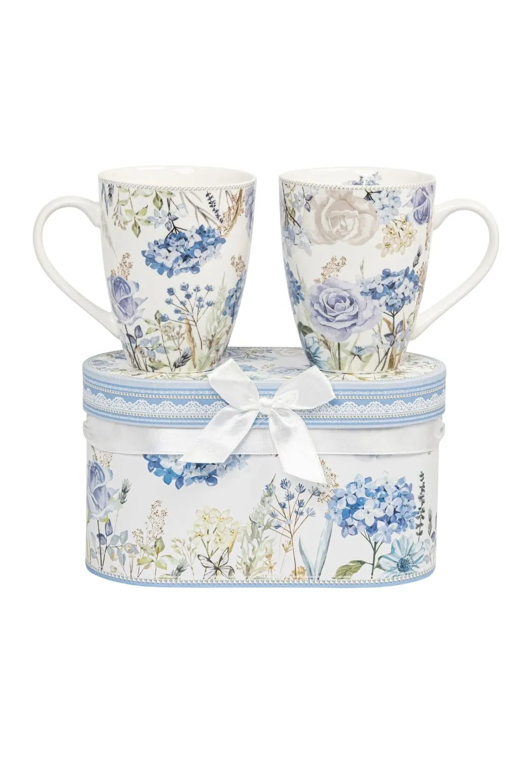 2-Piece Mug Set with Gift Box - Blue, Porcelain image