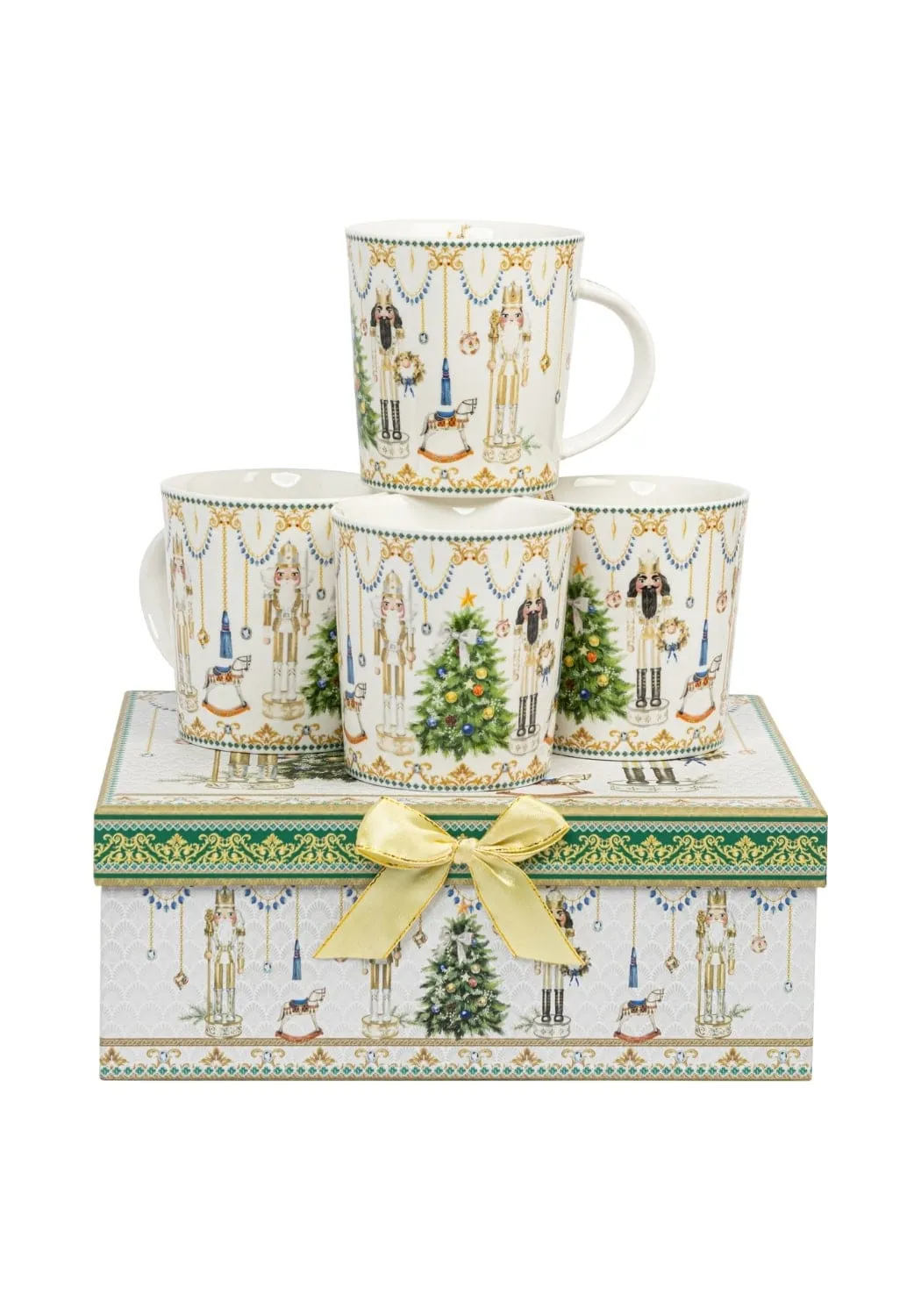 4-Piece Mug Set with Gift Box - Multi, Porcelain