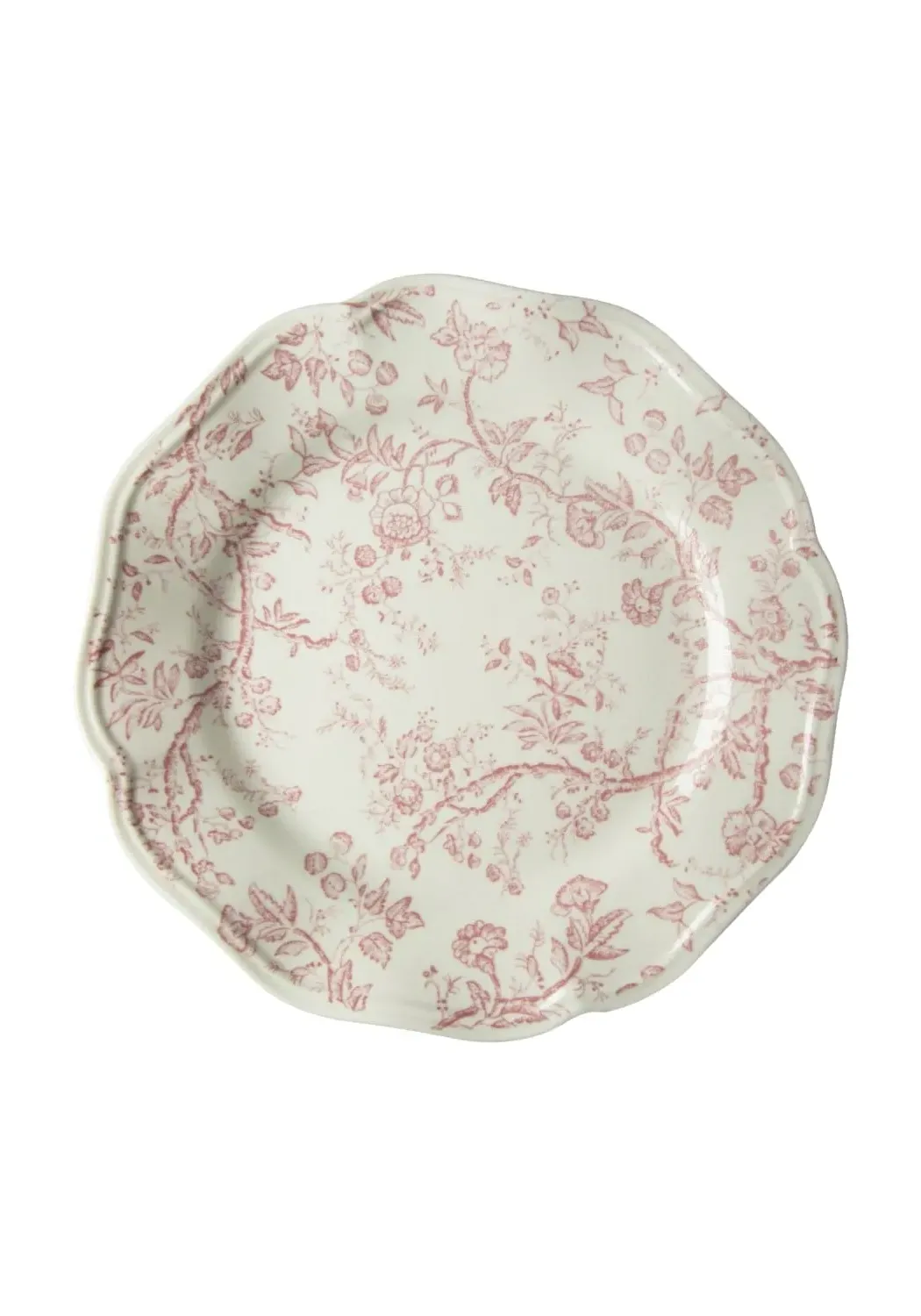 6-Piece Dinner Plate Set - Pink, Ceramic