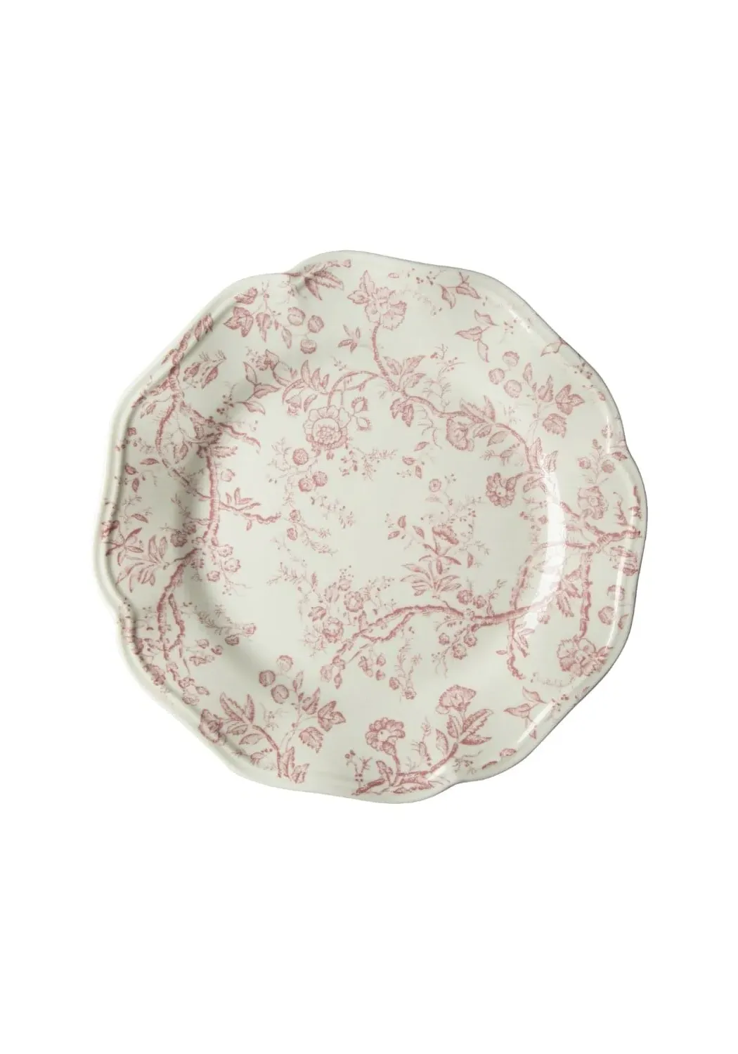 6-Piece Salad Plate Set - Pink, Ceramic image