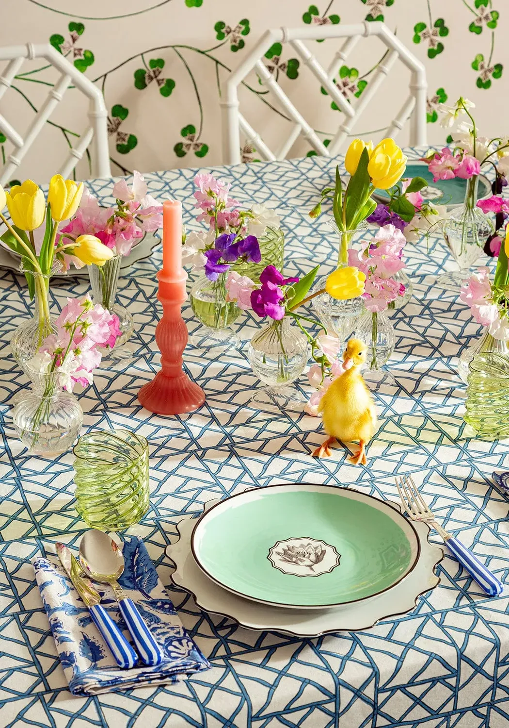 6-Piece Swirl Tumblers Set - Green, Glass