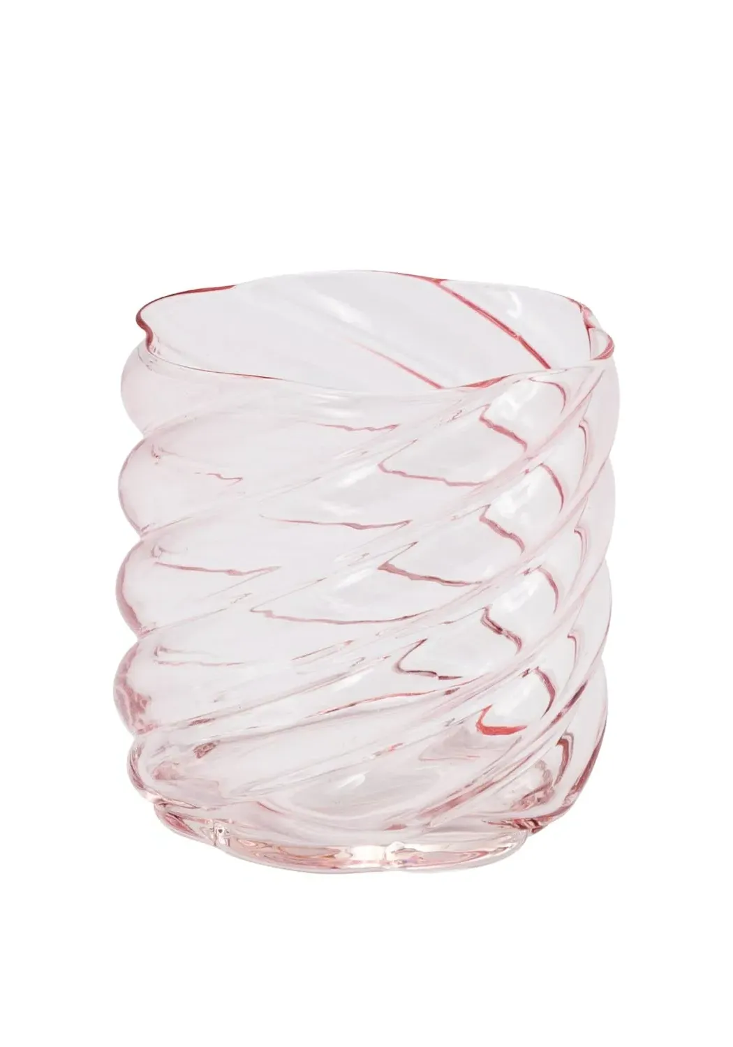 6-Piece Swirl Tumblers Set - Pink, Glass