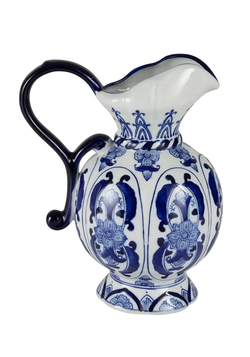 Decorative Jug with Blue Motifs - Blue, Porcelain image