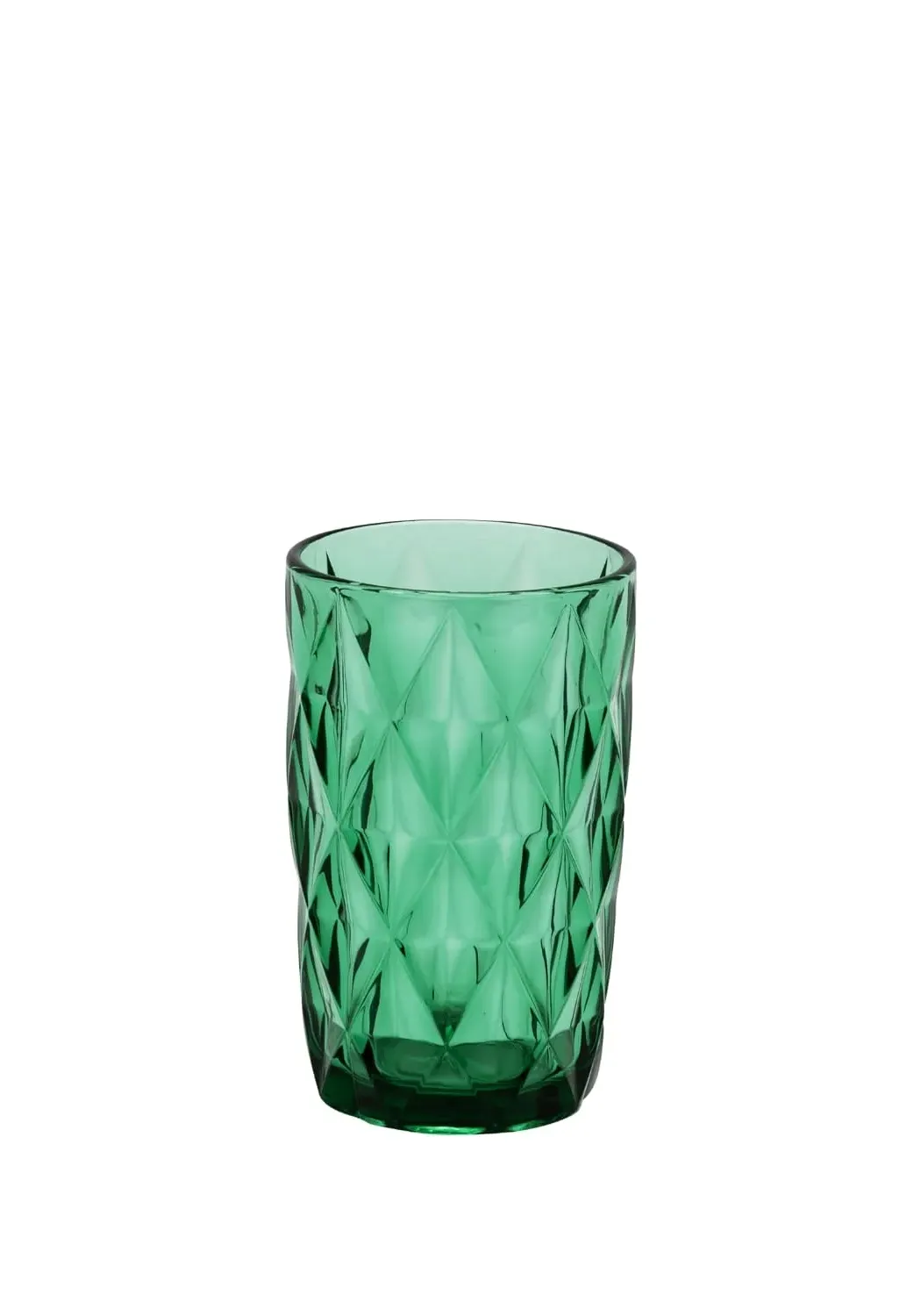 Emerald Diamond Small Crystal Glasses Set of 6 - Green product