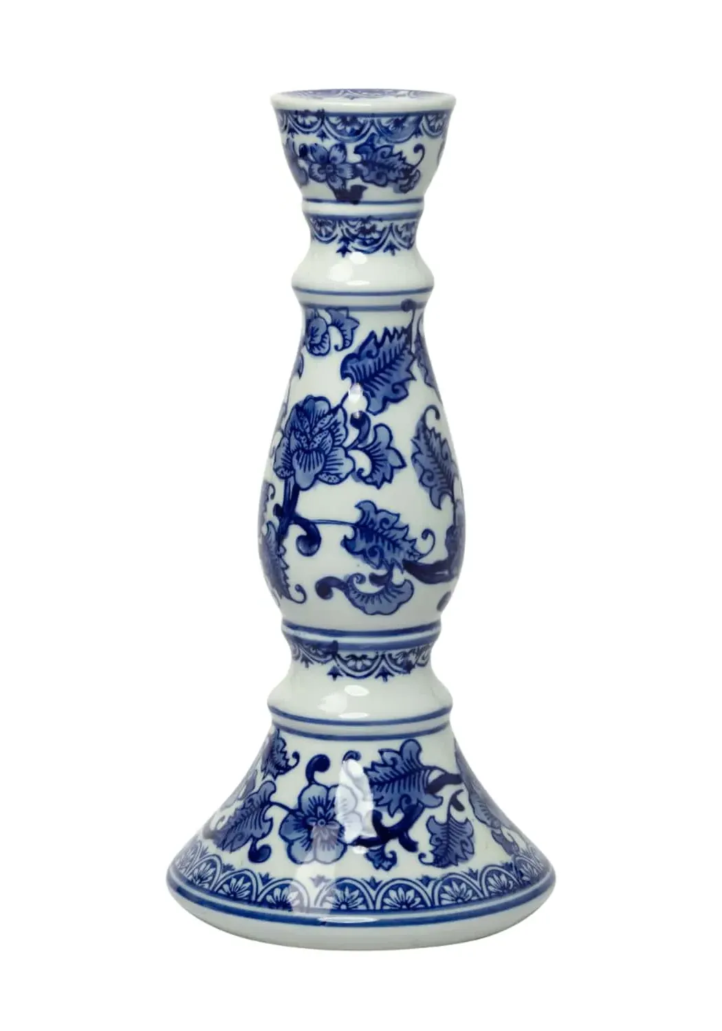 Large Taper Candleholders Set - Blue, Ceramic