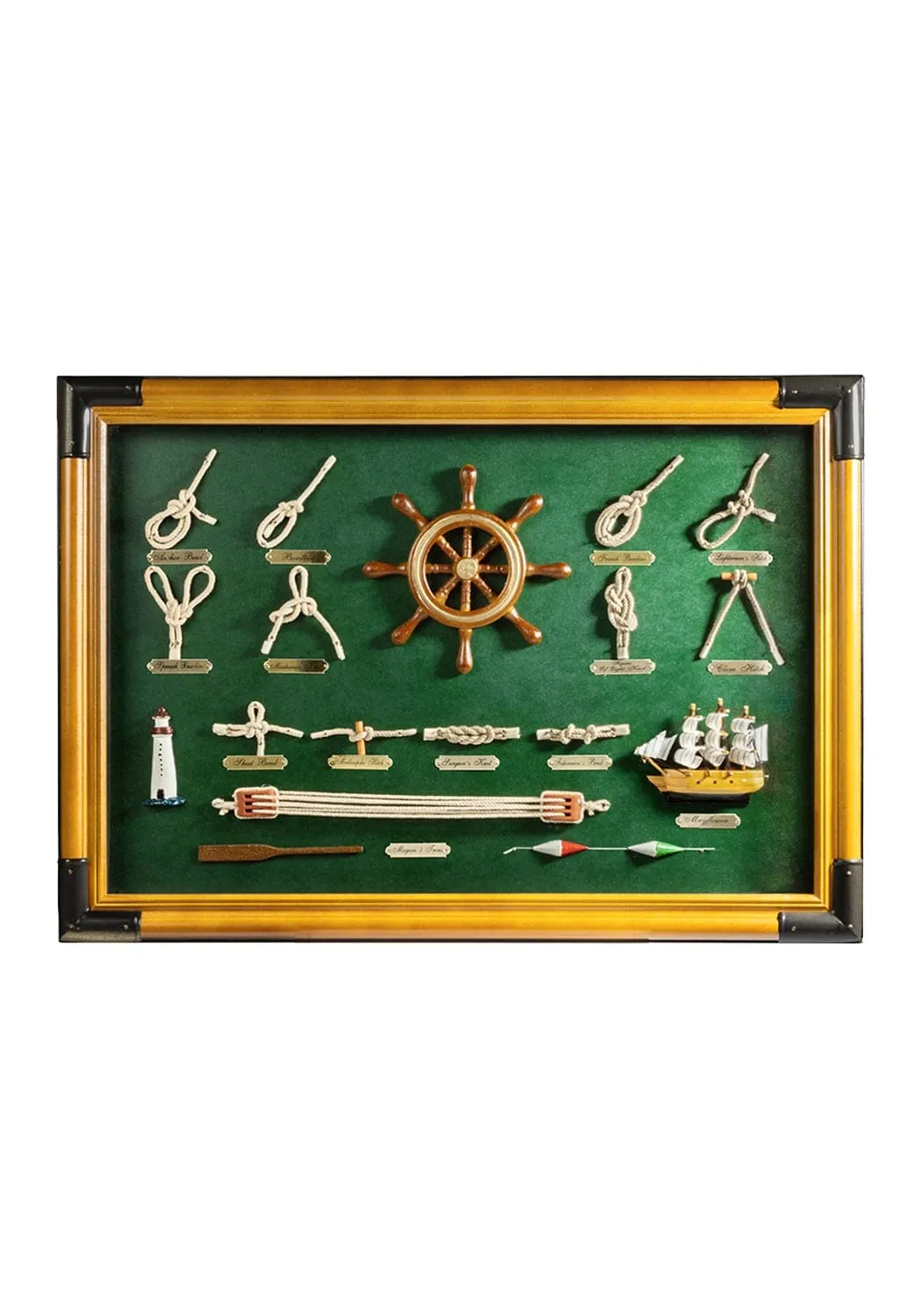 Nautical Knots Board Wall Hanging - Multi, Wood