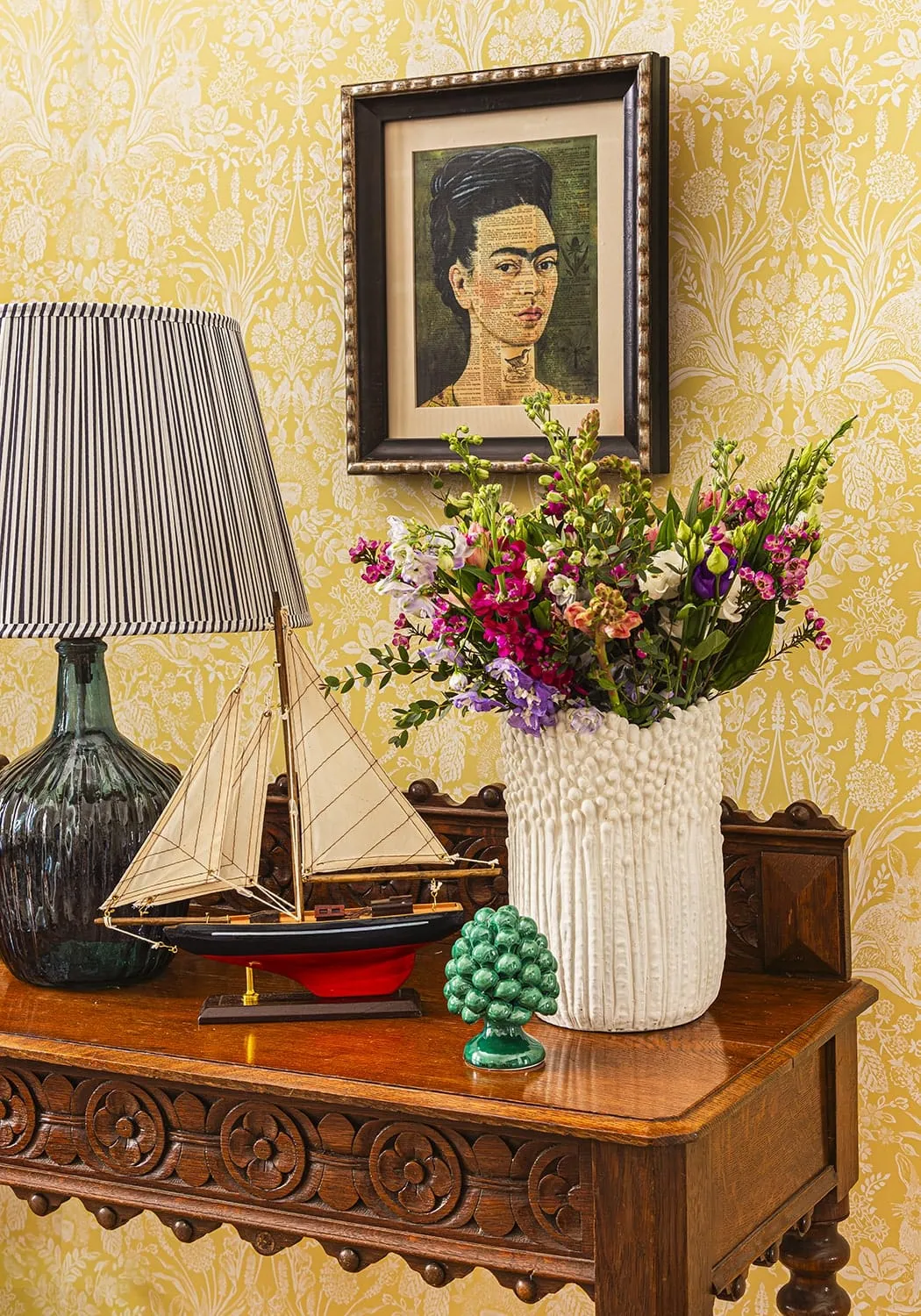 Sailboat Model with Rigging - Wood