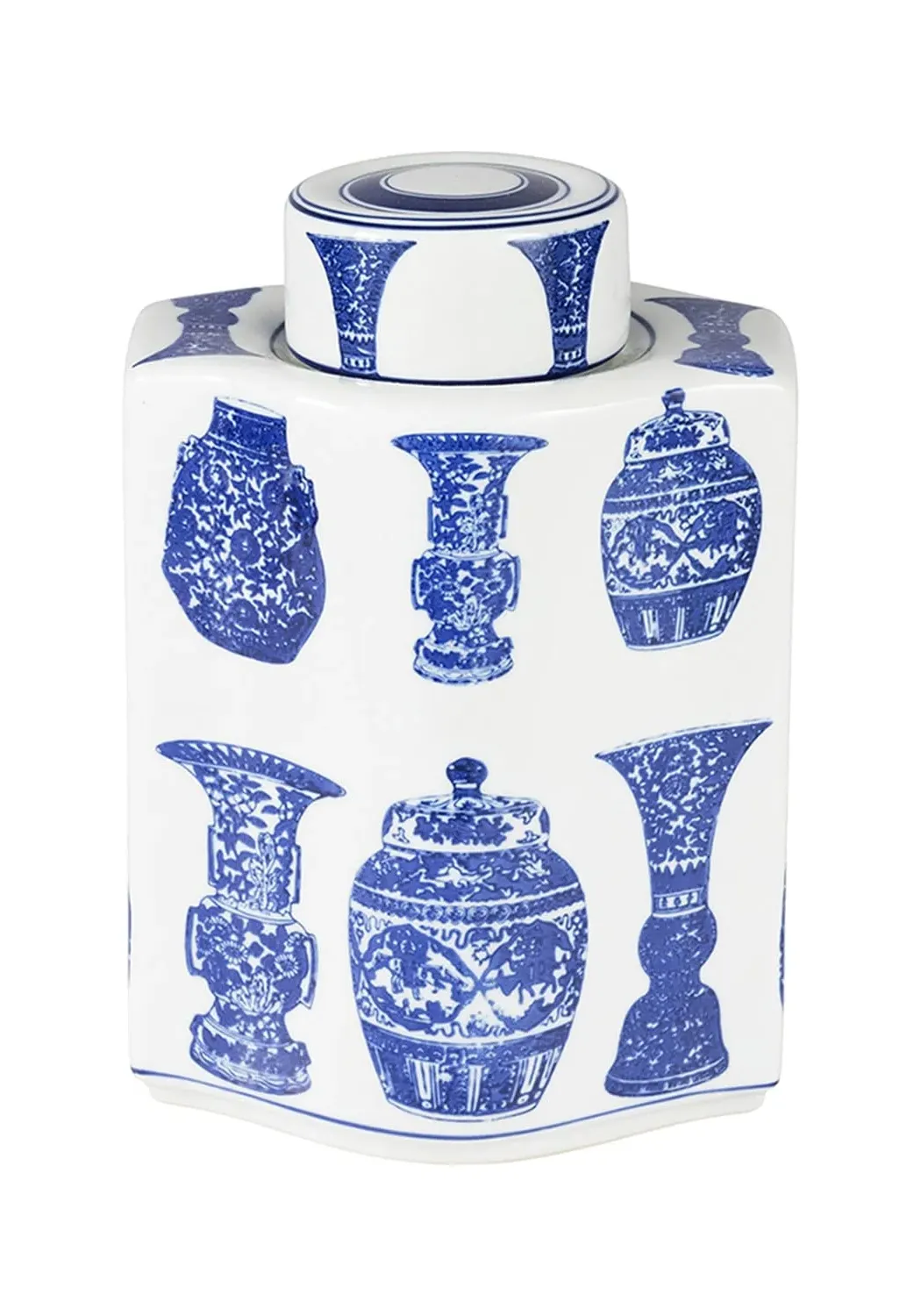 Stacked Ginger Jar - Blue, Porcelain image