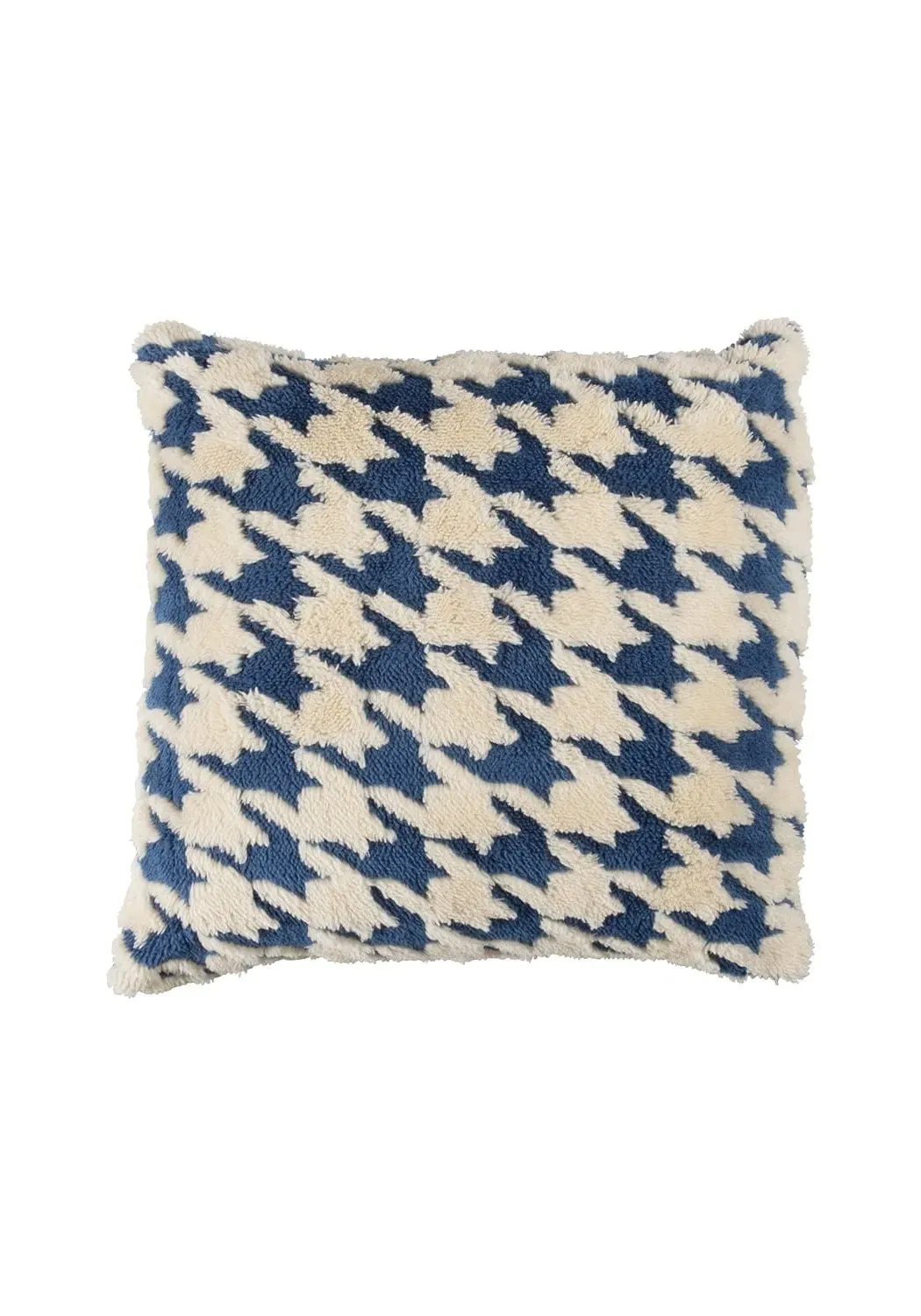 Valentina Houndstooth Check Cushion Cover - Blue product