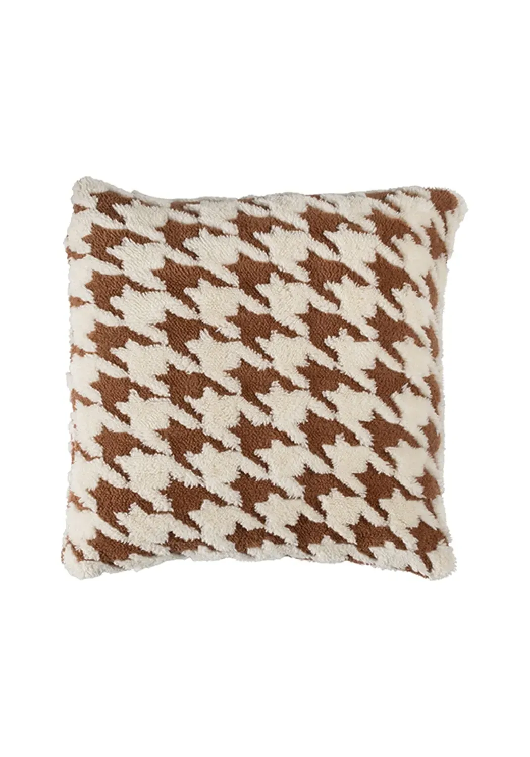 Valentina Houndstooth Cushion Cover - Brown product