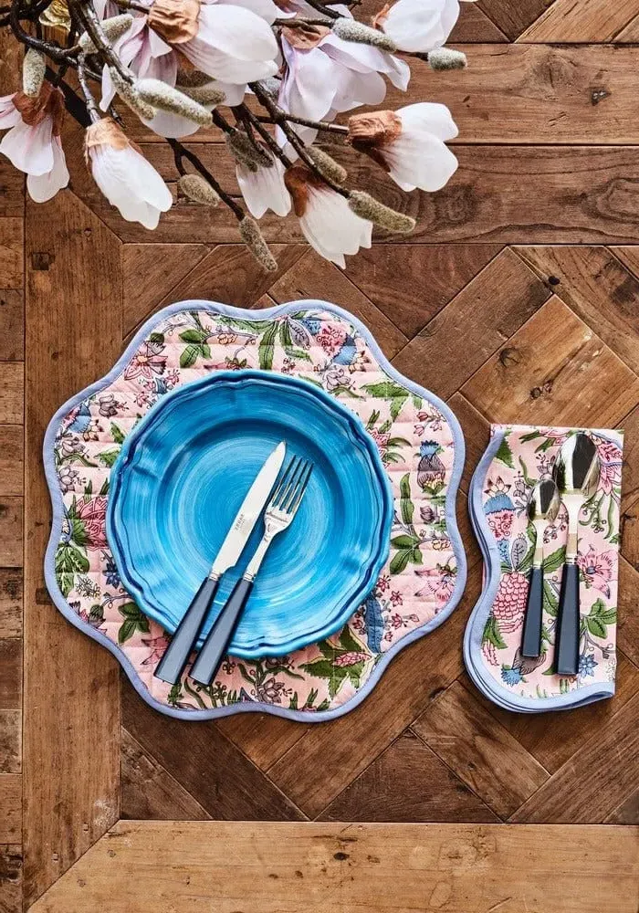 4-Piece Dinner Plate Set - Blue, Stoneware image