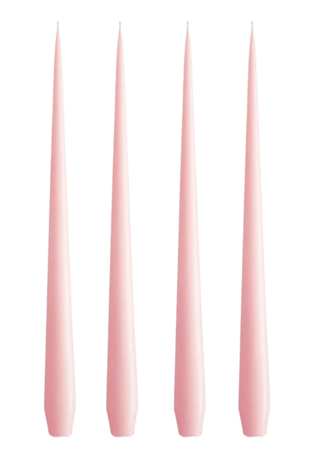 Large Taper Candles - Rose Quartz Pink