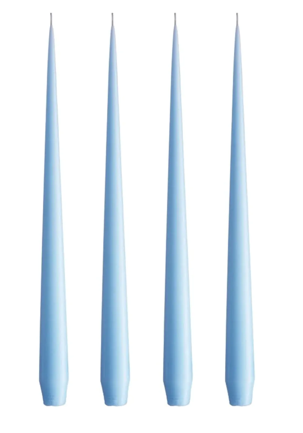 Large Taper Candles - Sky Blue, Wax