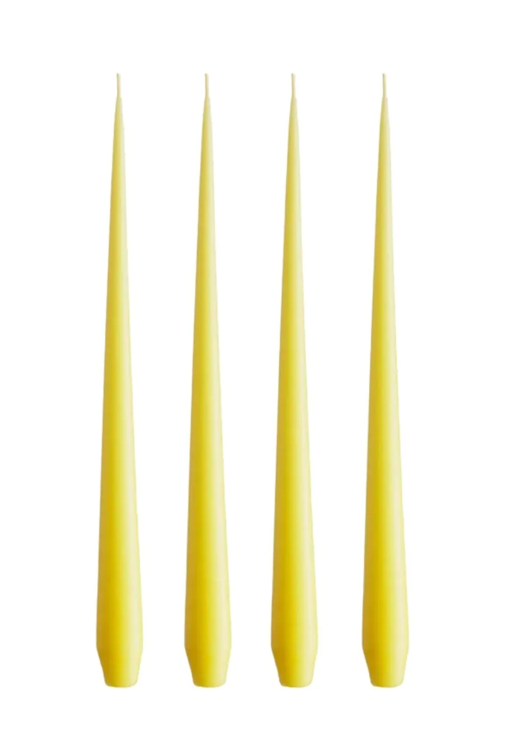 Medium Taper Candles - Yellow image