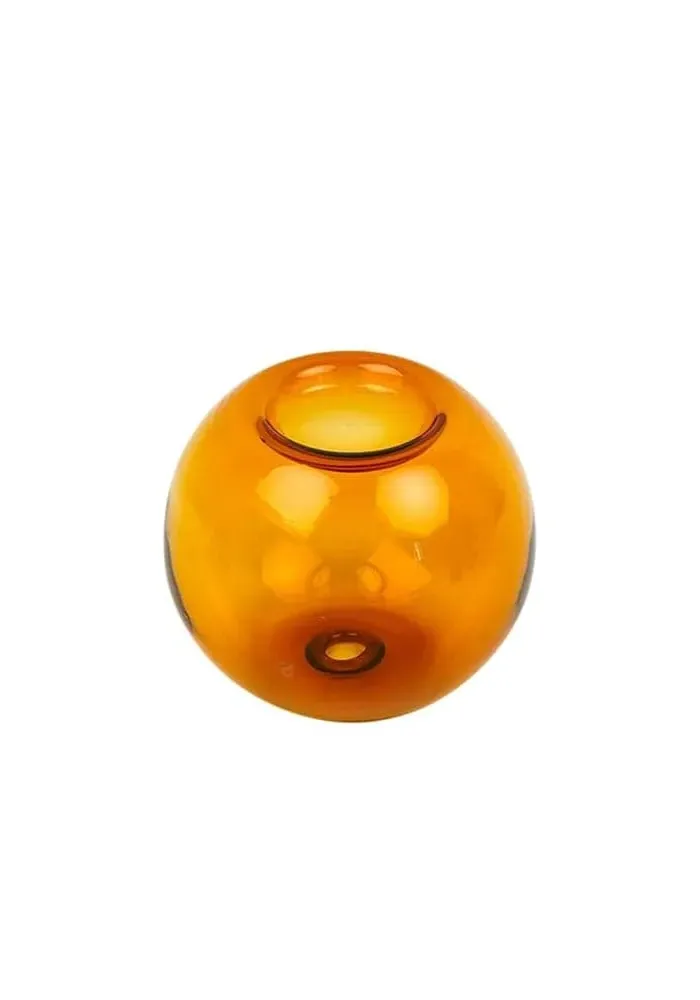 Handcrafted Tealight Holder - Orange image